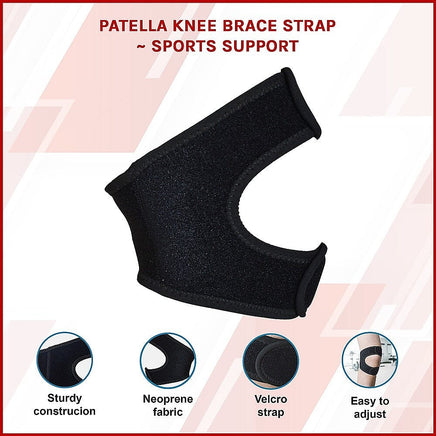 Patella Knee Brace Strap – Adjustable Sports Support Health & Beauty Kings Warehouse 