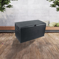 Patio Deck Box Outdoor Storage Plastic Bench Box 450 Litre Home & Garden Kings Warehouse 