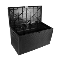 Patio Deck Box Outdoor Storage Plastic Bench Box 450 Litre Home & Garden Kings Warehouse 