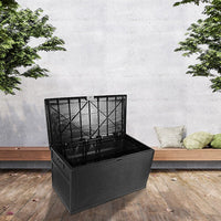 Patio Deck Box Outdoor Storage Plastic Bench Box 450 Litre Kings Warehouse 