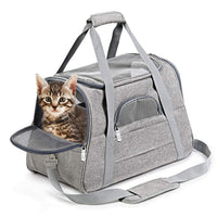 Pet Carrier Bag Travel Bag for Cats and Small Dogs Cozy Bed, Shoulder Strap cat supplies Kings Warehouse 