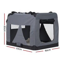 Pet Carrier Soft Crate Dog Cat Travel 121x80CM Portable Foldable Car 4XL Pet Care Kings Warehouse 