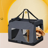 Pet Carrier Soft Crate Dog Cat Travel 60x42CM Portable Foldable Car M Pet Care Kings Warehouse 