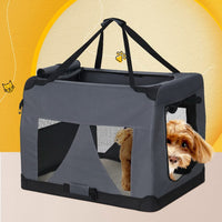 Pet Carrier Soft Crate Dog Cat Travel 82x58CM Portable Foldable Car XL Pet Care Kings Warehouse 