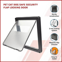 Pet Cat Dog Safe Security Flap Locking Door Kings Warehouse 