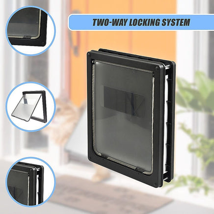 Pet Cat Dog Safe Security Flap Locking Door Pet Care Kings Warehouse 