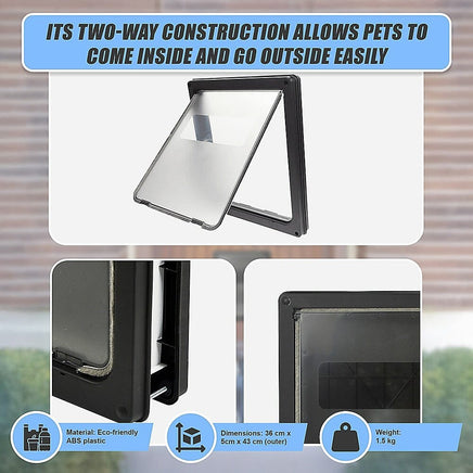 Pet Cat Dog Safe Security Flap Locking Door Pet Care Kings Warehouse 