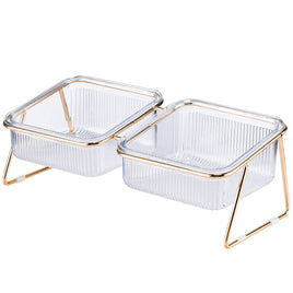 Pet Dog Cat Puppy Food Water Bowls Feeding Dishes 2 Large Bowl Dishwasher Safe Kings Warehouse 