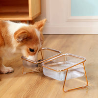 Pet Dog Cat Puppy Food Water Bowls Feeding Dishes 2 Large Bowl Dishwasher Safe Kings Warehouse 