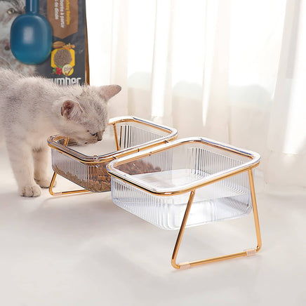 Pet Dog Cat Puppy Food Water Bowls Feeding Dishes 2 Large Bowl Dishwasher Safe Kings Warehouse 