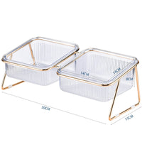 Pet Dog Cat Puppy Food Water Bowls Feeding Dishes 2 Large Bowl Dishwasher Safe Kings Warehouse 
