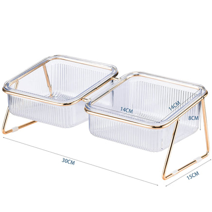 Pet Dog Cat Puppy Food Water Bowls Feeding Dishes 2 Large Bowl Dishwasher Safe Kings Warehouse 