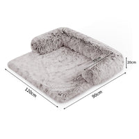 Pet Sofa Bed Dog Calming Sofa Cover Protector Cushion Plush Mat XL Kings Warehouse 