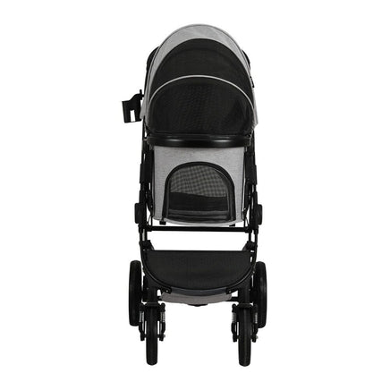 Pet Stroller Pram Large Dog Cat Carrier Travel Pushchair Foldable 4 Wheels Passionate for Pets Kings Warehouse 