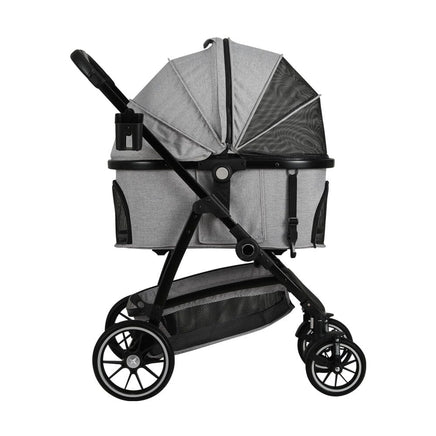 Pet Stroller Pram Large Dog Cat Carrier Travel Pushchair Foldable 4 Wheels Passionate for Pets Kings Warehouse 