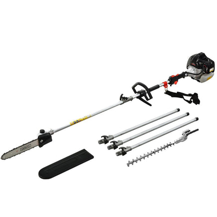 Petrol Pole Chainsaw Hedge Trimmer Pruner Chain Saw Brush Cutter Red garden supplies Kings Warehouse 