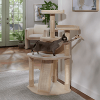 Petwiz 132cm Mimi Cat Scratching Post Condo Tree Pet Care Kings Warehouse 