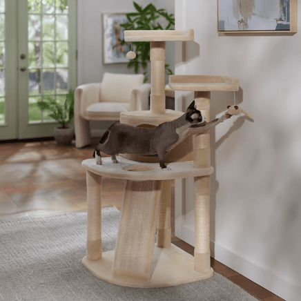 Petwiz 132cm Mimi Cat Scratching Post Condo Tree Pet Care Kings Warehouse 