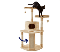 Petwiz 132cm Mimi Cat Scratching Post Condo Tree Pet Care Kings Warehouse 