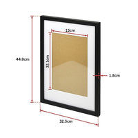 Photo Frames Collage Black A3 Picture Frame Wall Set Home Decor 3PCS Home & Garden Kings Warehouse 