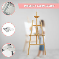 Pine Wood Easel Artist Art Display Painting Shop Tripod Stand Wedding Home & Garden Kings Warehouse 