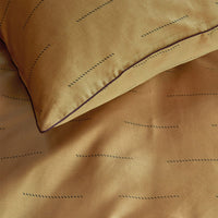PIP Studio Blurred Lines Yellow Cotton Sateen Quilt Cover Set Queen Home & Garden Kings Warehouse 