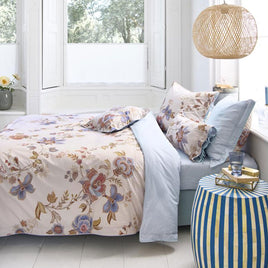 PIP Studio Cece Fiore White Cotton Quilt Cover Set Queen Home & Garden Kings Warehouse 