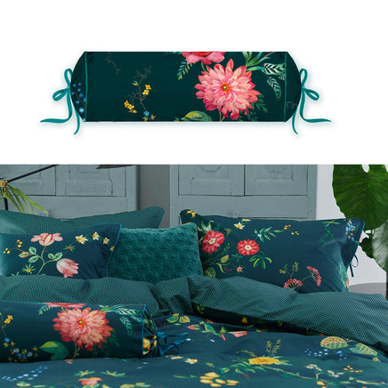 PIP Studio Fleur Grandeur Dark Blue Neck Roll Cushion Home & Garden Kings Warehouse 