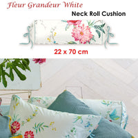 PIP Studio Fleur Grandeur White Neck Roll Cushion Home & Garden Kings Warehouse 