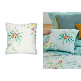 PIP Studio Fleur Grandeur White Quilted Square Cushion Home & Garden Kings Warehouse 