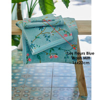 PIP Studio Les Fleurs Cotton Wash Mitt Blue Home & Garden Kings Warehouse 