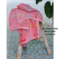 PIP Studio Les Fleurs Cotton Wash Mitt Pink Home & Garden Kings Warehouse 