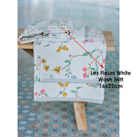 PIP Studio Les Fleurs Cotton Wash Mitt White Home & Garden Kings Warehouse 