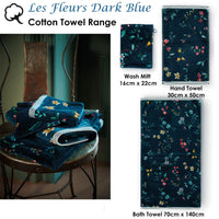 PIP Studio Les Fleurs Dark Blue Wash Mitt 16cm x 22cm Home & Garden Kings Warehouse 