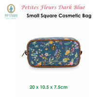 PIP Studio Petites Fleurs Dark Blue Small Square Cosmetic Bag Health & Beauty Kings Warehouse 
