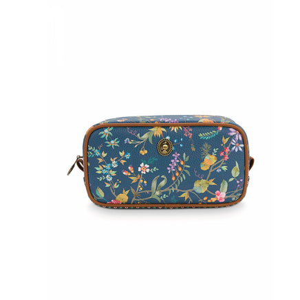 PIP Studio Petites Fleurs Dark Blue Small Square Cosmetic Bag Health & Beauty Kings Warehouse 