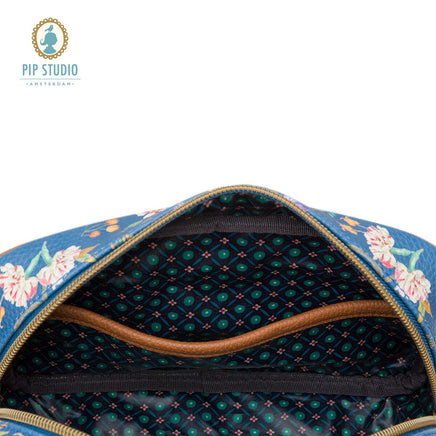 PIP Studio Petites Fleurs Dark Blue Small Square Cosmetic Bag Health & Beauty Kings Warehouse 