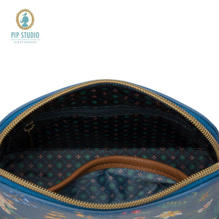 PIP Studio Petites Fleurs Dark Blue Small Triangle Cosmetic Bag Health & Beauty Kings Warehouse 