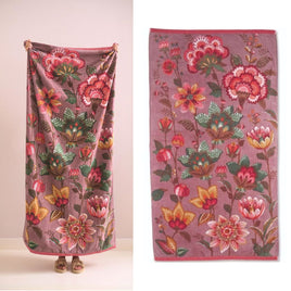 PIP Studio Sunny Side Up Pink Cotton Beach Towel 100cm x 180cm Home & Garden Kings Warehouse 