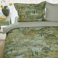 PIP Studio Toscana Green Cotton Quilt Cover Set Queen Home & Garden Kings Warehouse 