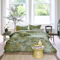 PIP Studio Toscana Green Cotton Quilt Cover Set Queen Home & Garden Kings Warehouse 
