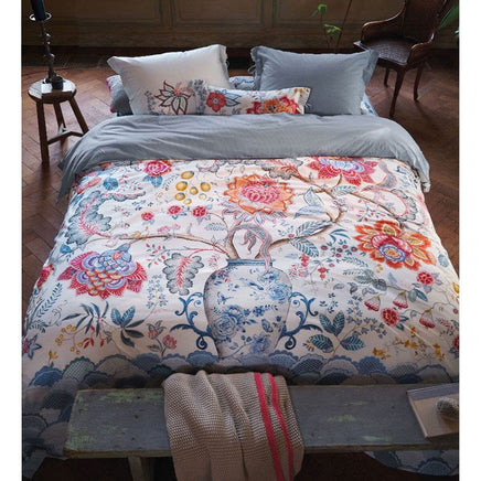 PIP Studio Tree of Life White 100% Cotton Quilt Cover Set Queen Home & Garden Kings Warehouse 