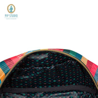 PIP Studio Velvet Jacquard Stripe Small Square Cosmetic Bag Health & Beauty Kings Warehouse 