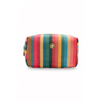 PIP Studio Velvet Jacquard Stripe Small Square Cosmetic Bag Health & Beauty Kings Warehouse 