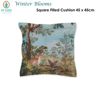 PIP Studio Winter Blooms Multi Cotton Cover Square Cushion Home & Garden Kings Warehouse 