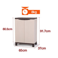 PlantCraft Outdoor Storage Cabinet Waterproof Cupboard Garage Backyard Tool Shed Kings Warehouse 