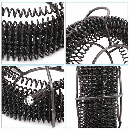 Plumber Drain Snake Pipe Metal Cleaner Pipeline Sewer 12M + 6 Drill Bit Tool DIY Health & Beauty Kings Warehouse 