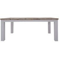 Plumeria Dining Table 190cm Solid Acacia Wood Home Dinner Furniture -White Brush dining Kings Warehouse 