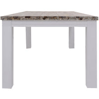 Plumeria Dining Table 190cm Solid Acacia Wood Home Dinner Furniture -White Brush dining Kings Warehouse 