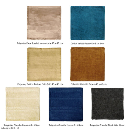 Polyester Chenille Cushion Cover Brown Home & Garden Kings Warehouse 